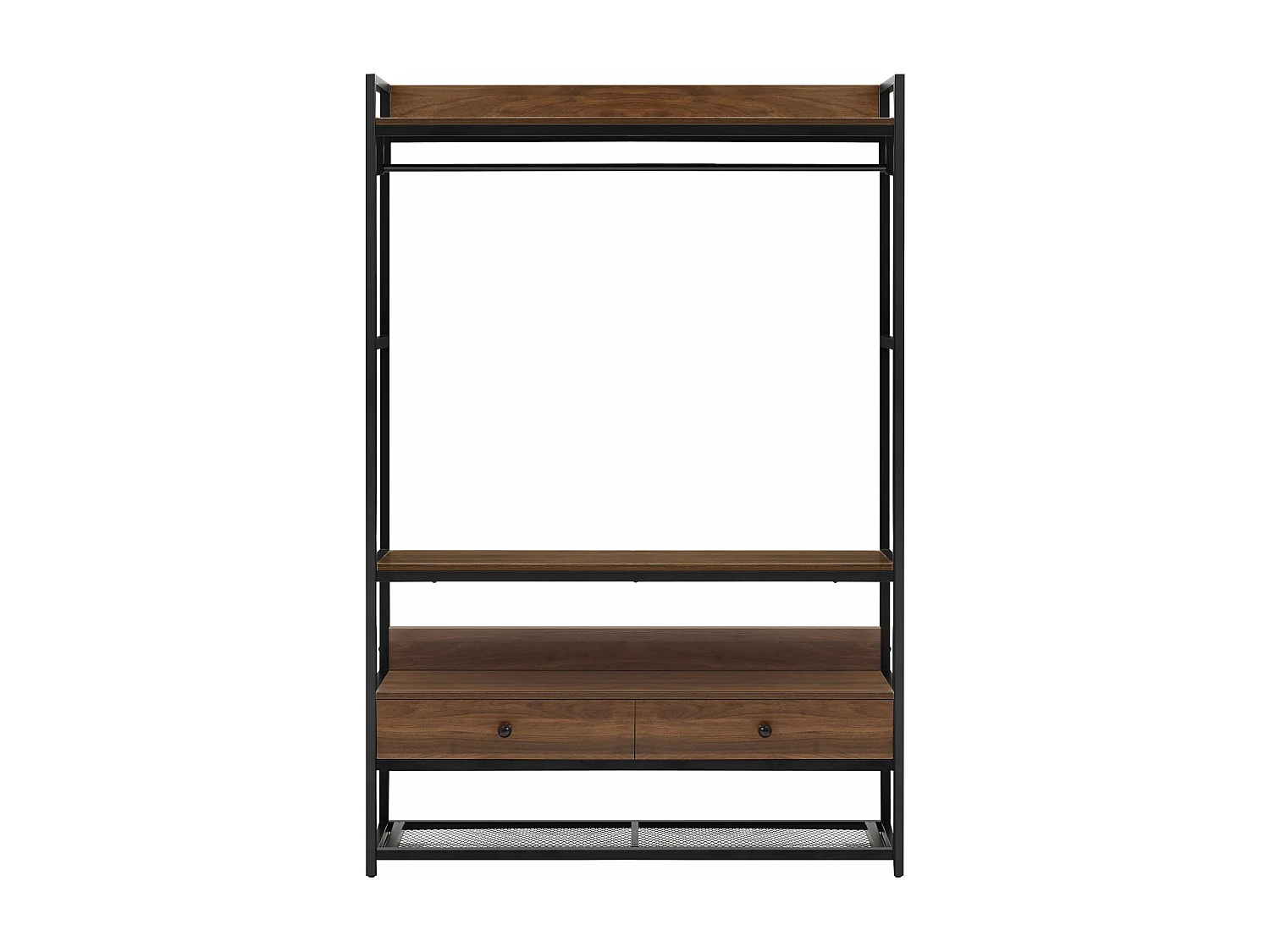 Portant à vêtements métal métal marron 120 x 40 x 180 cm 03_0008138