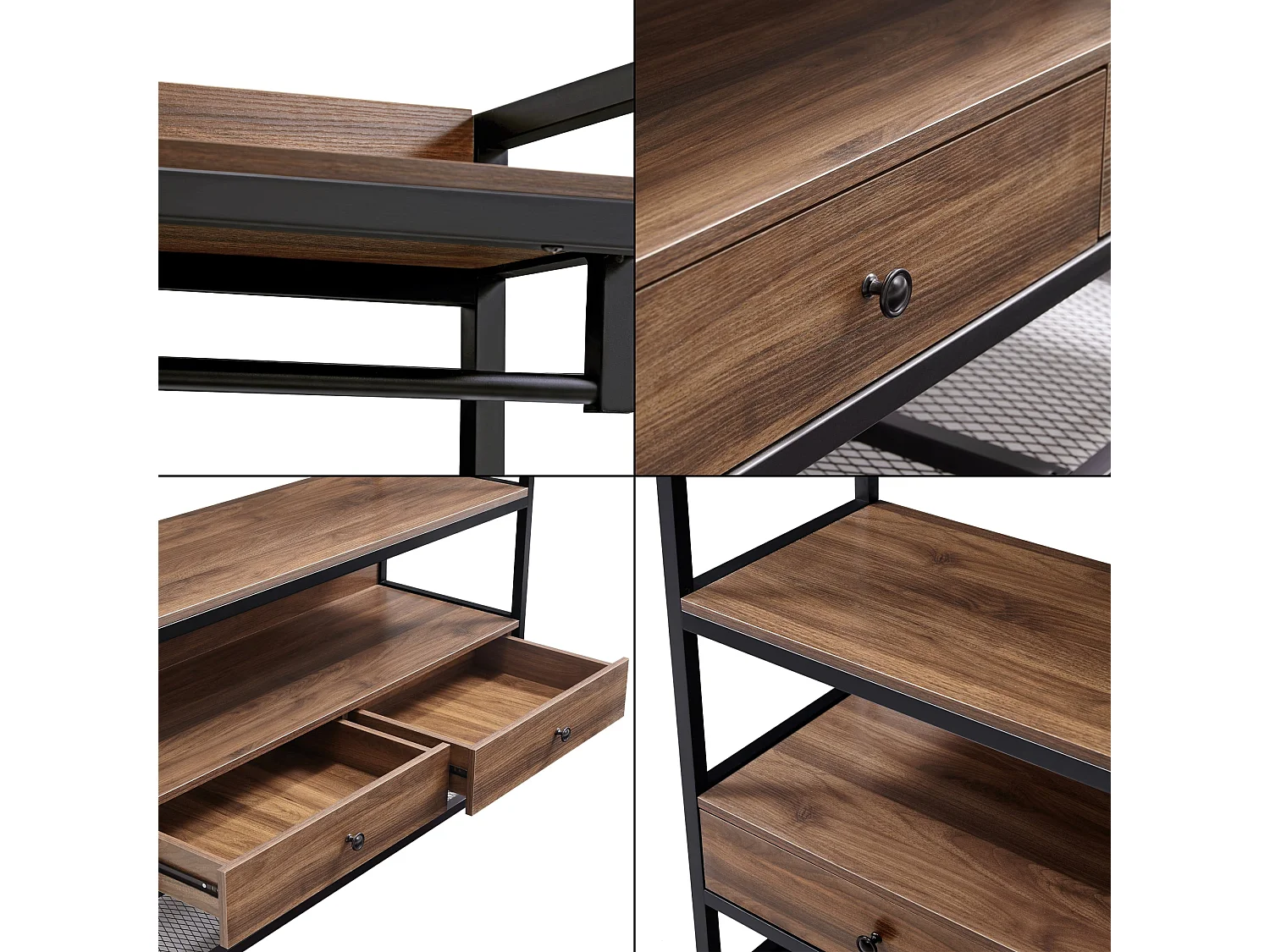 Portant à vêtements métal métal marron 120 x 40 x 180 cm 03_0008138