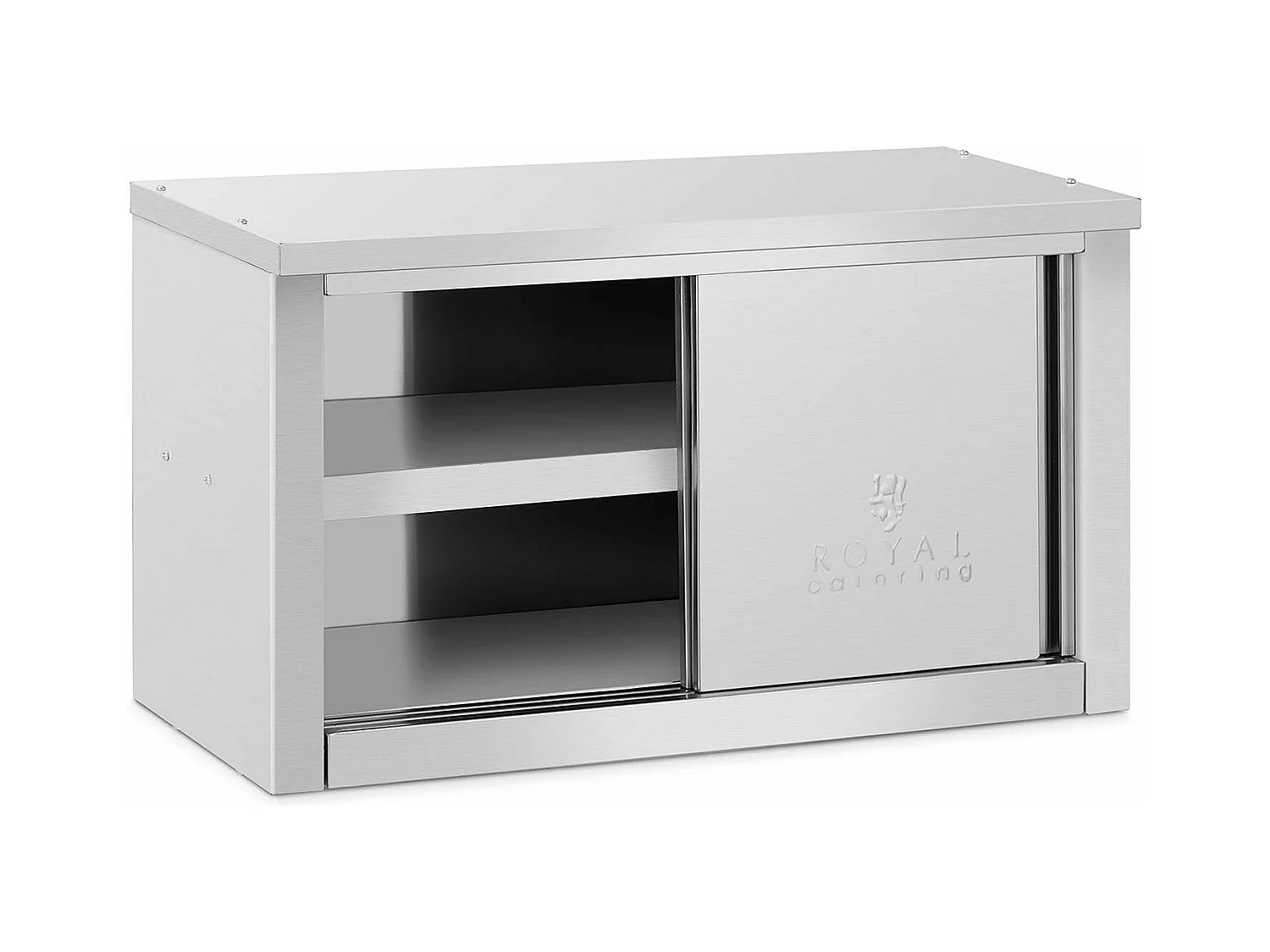 Pensile in acciaio inox pensile con ante scorrevoli pensile da cucina pensile in acciaio inox 900 x 400 x 500 mm portata 60 kg 14_0005002