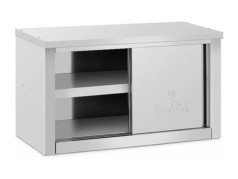 Armoire murale en acier argenté 90 x 40 x 50 cm 14_0005002