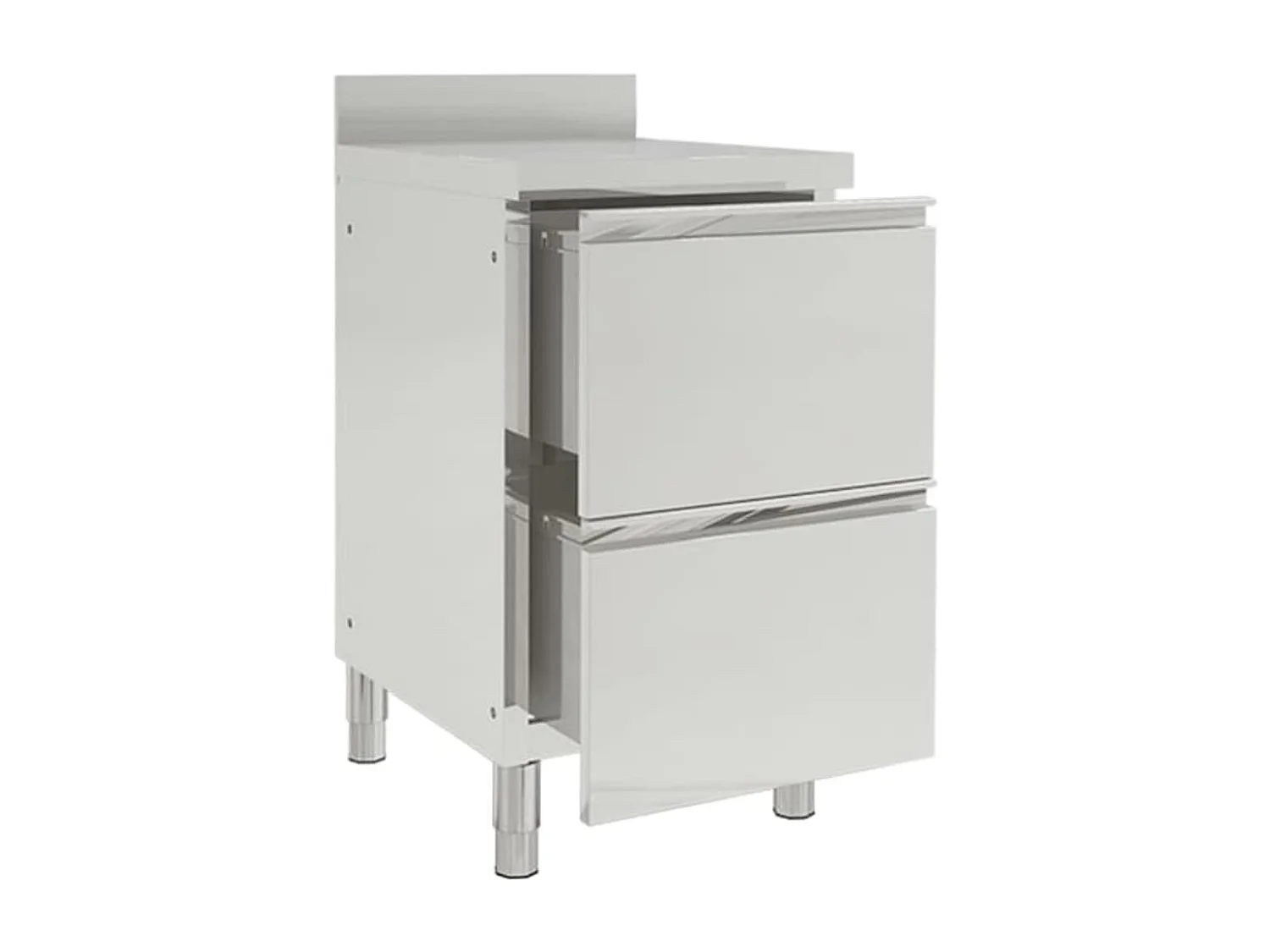 Lot de 2 armoires argenté 50 x 60 x 95 cm 02_0000005