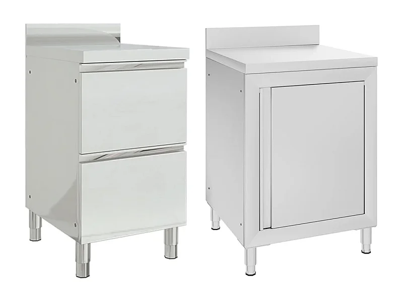 Lot de 2 armoires argenté 50 x 60 x 95 cm 02_0000005