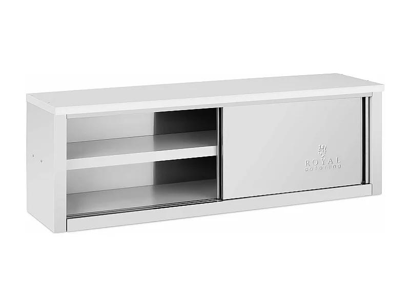 Pensile in acciaio inox pensile in acciaio inox con ante scorrevoli pensile da cucina pensile in acciaio inox 1500 x 400 x 500 mm portata 75 kg 14_0005004