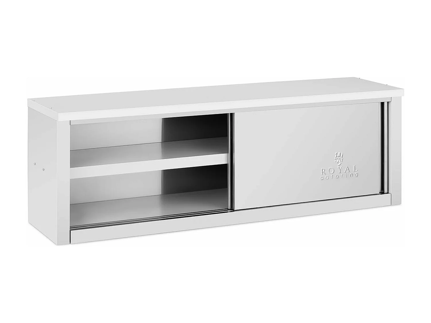 Armoire murale en inox argenté 150 x 40 x 50 cm 14_0005004