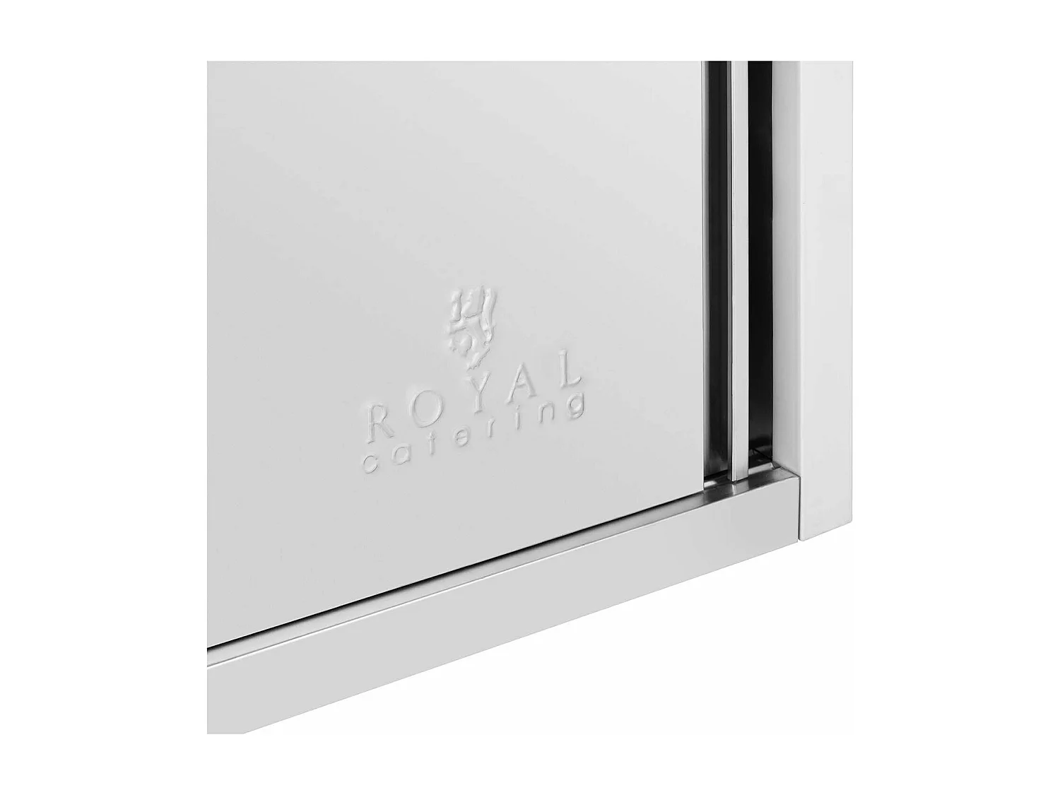 Armoire murale en inox argenté 150 x 40 x 50 cm 14_0005004