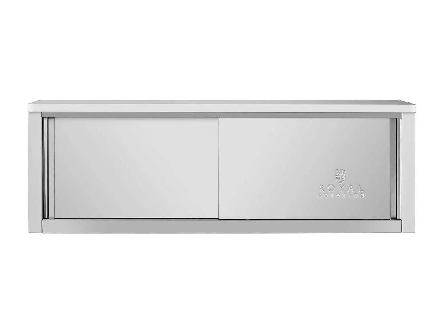 Armoire murale en inox argenté 150 x 40 x 50 cm 14_0005004