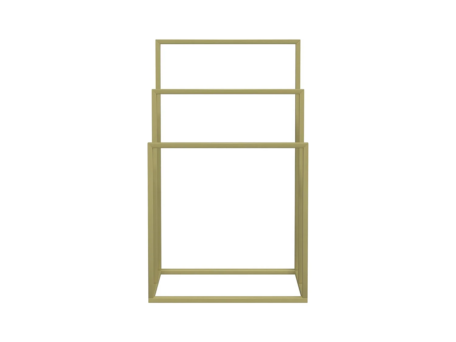 Portasciugamani dorato su supporto 48 x 24 x 79 cm ferro 02_0005528