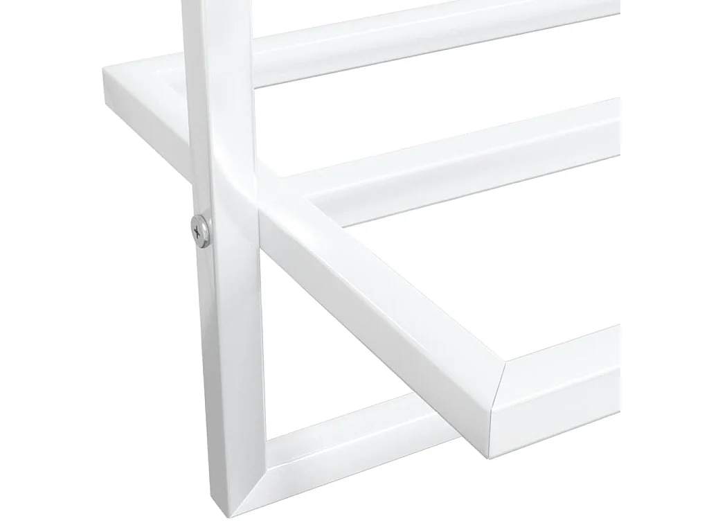 Porta asciugamani 95 x 25 x 22 cm ferro bianco 02_0005482