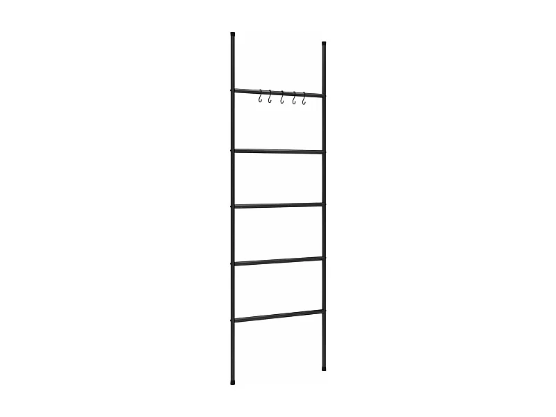 Escalera toallero con 5 niveles 58 x 175 cm hierro negro 02_0005484