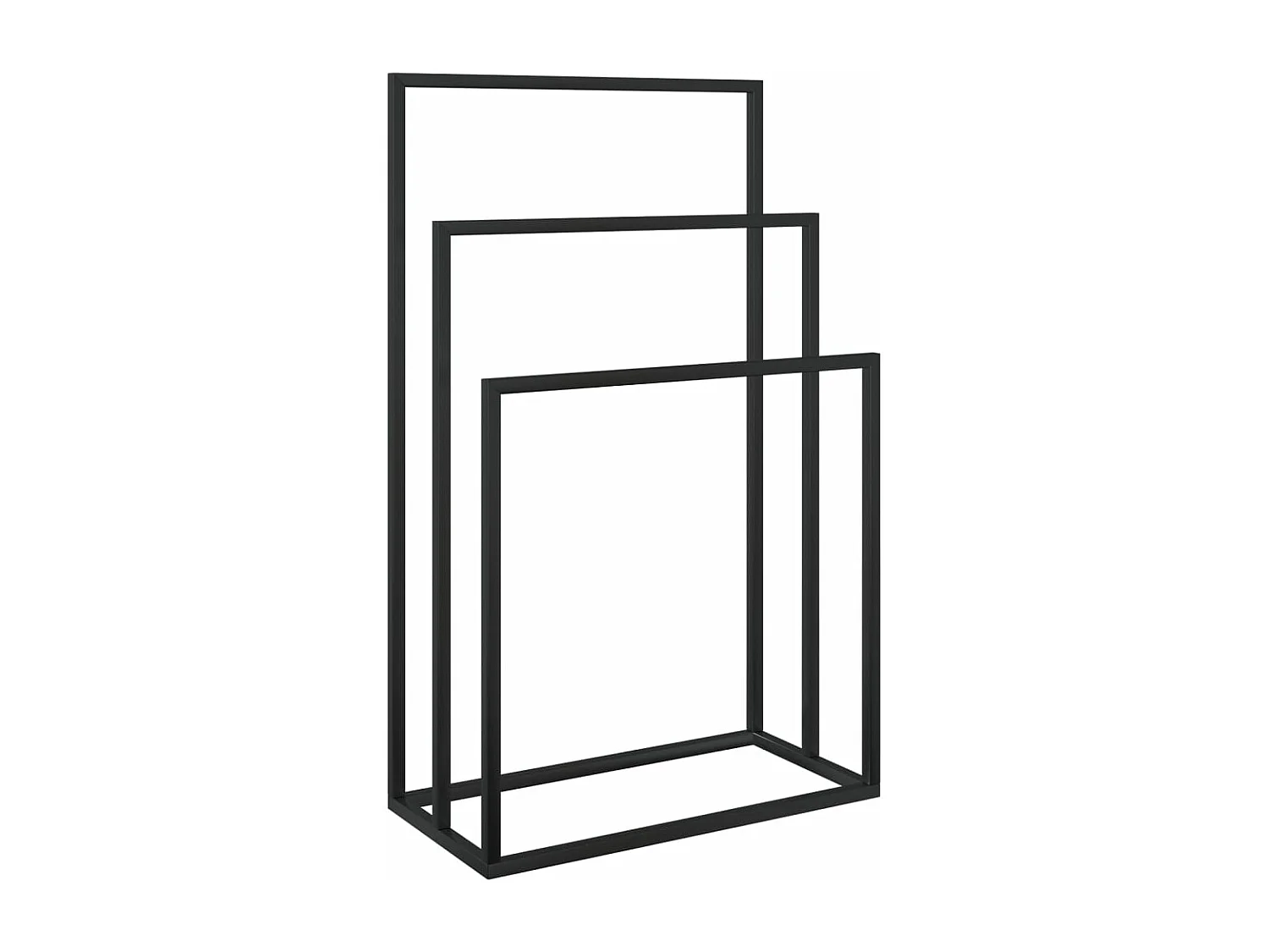 Porte-serviettes sur pied 48 noire 48 x 24 x 79 cm 02_0005532