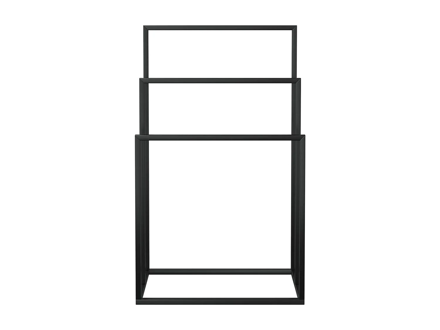 Porte-serviettes sur pied 48 noire 48 x 24 x 79 cm 02_0005532