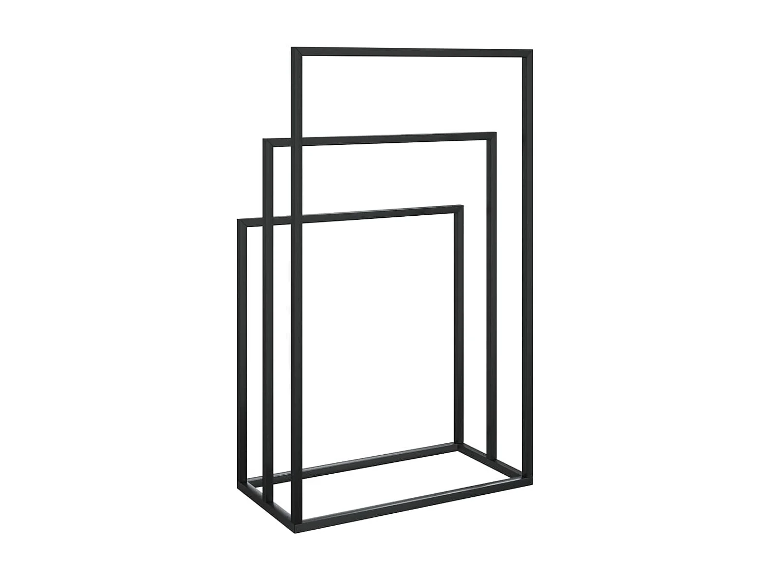 Porta asciugamani da terra 48 x 24 x 79 cm ferro nero 02_0005532