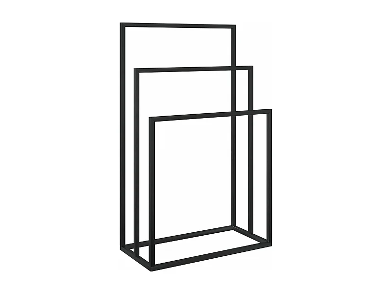 Toallero independiente 48 x 24 x 79 cm hierro negro 02_0005532
