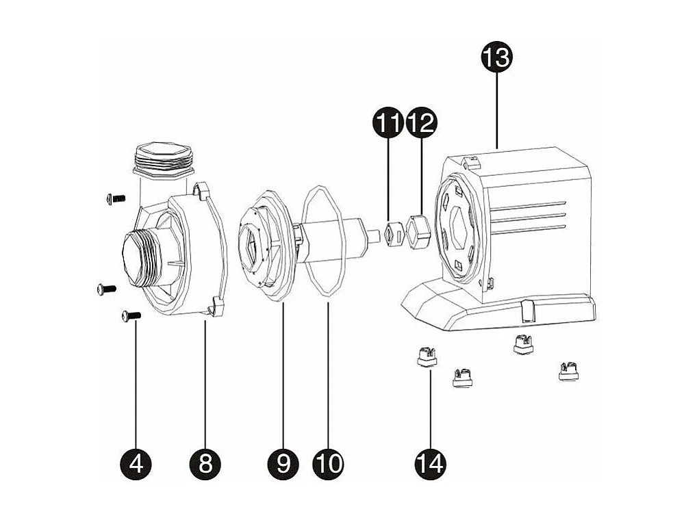 Bomba de piscina 5000 litros por hora 30 vatios bomba de filtración de circulación wattshirlpool 16_0001991