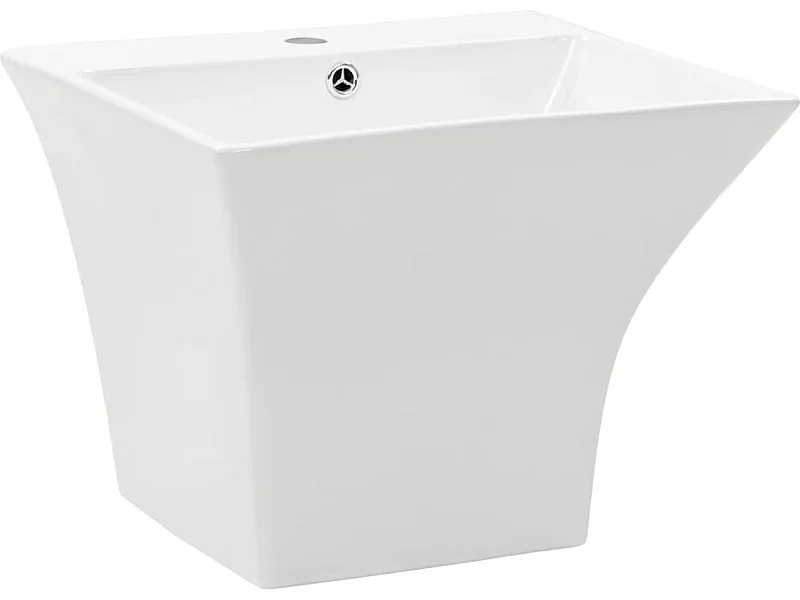 Lavabo mural céramique blanc blanche 50 x 45 x 41 cm 02_0002577