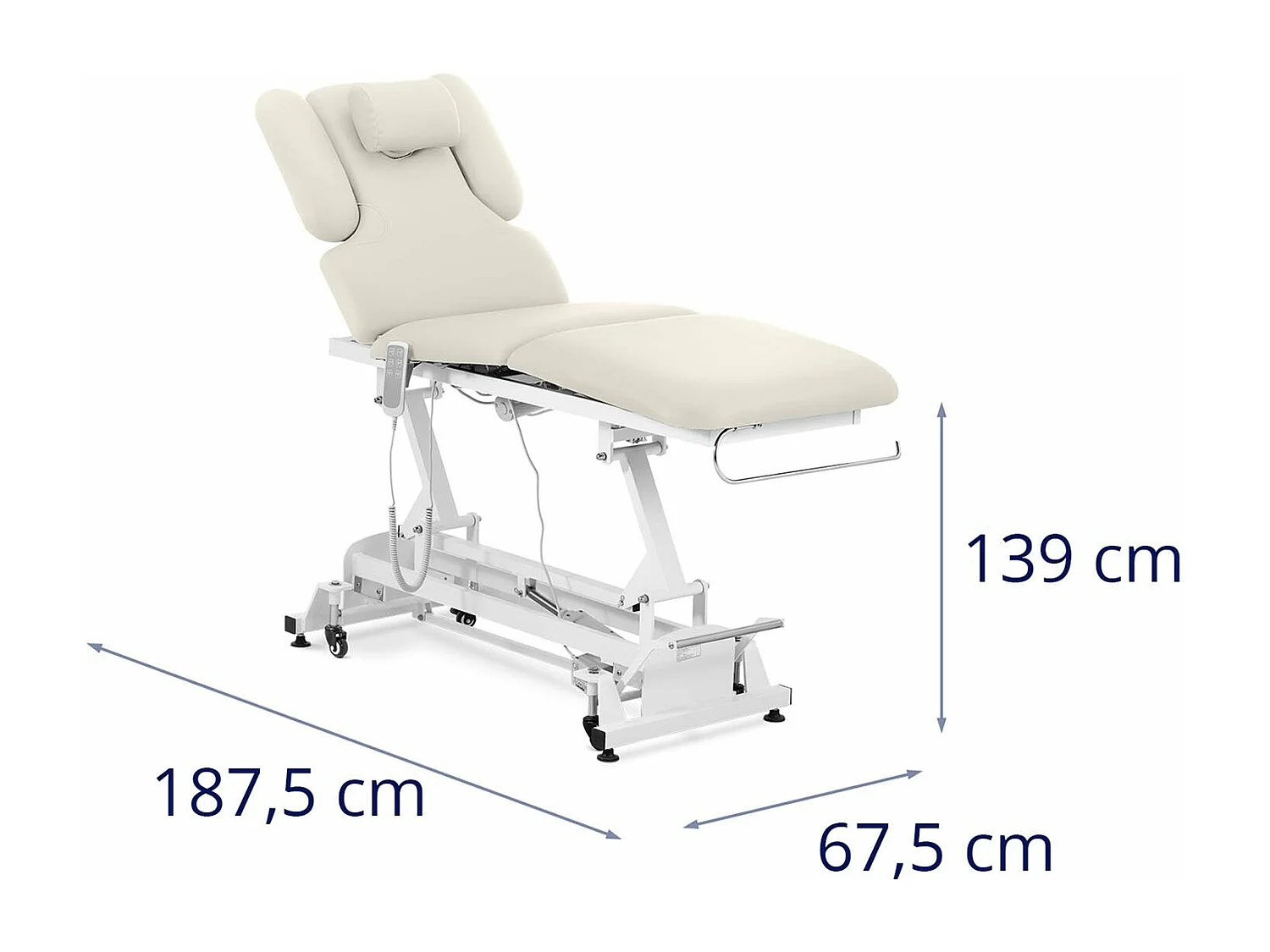 Table de massage 3 beige 185.5 x 66.5 x 86.8 cm 14_0007759