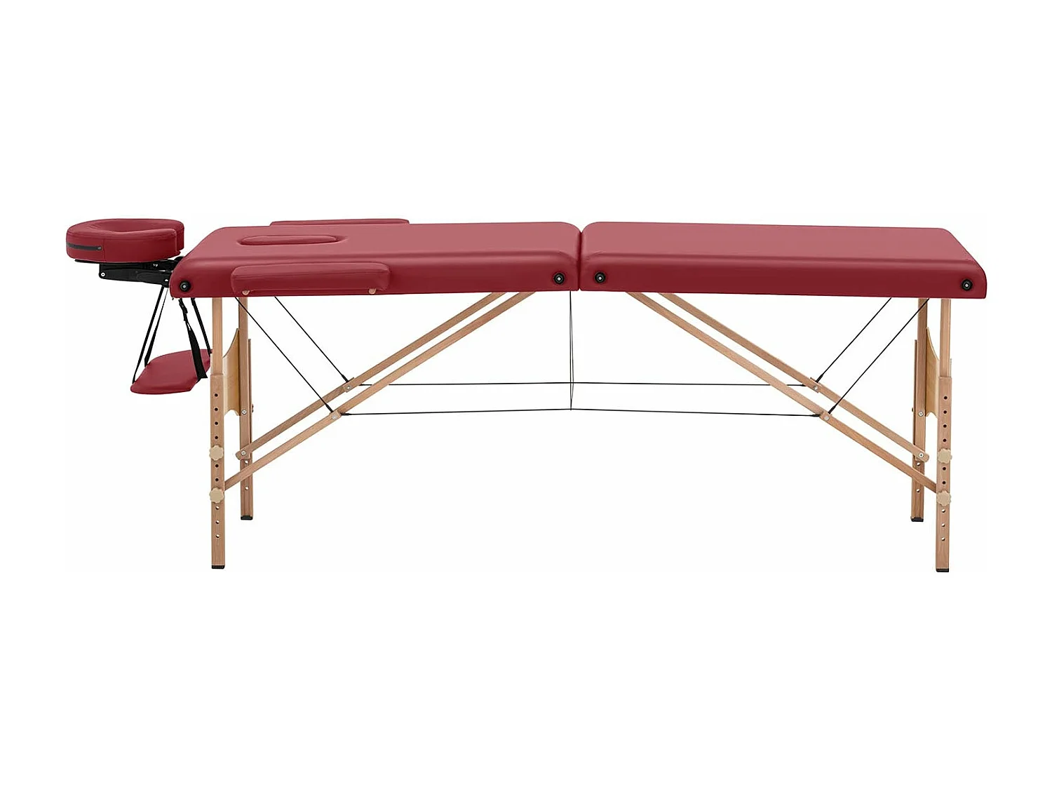 Table lit de massage PVC beige 208 x 81 x 89 cm 14_0007734