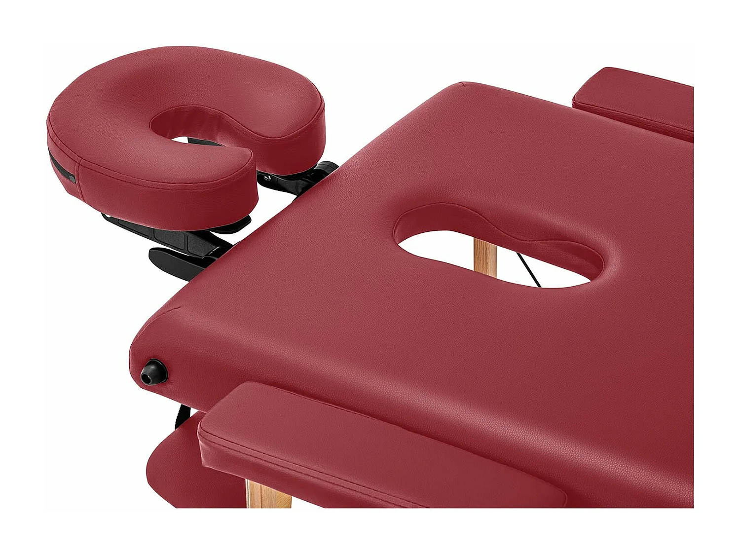 Lettino da massaggio pieghevole rosso (telaio: faggio imbottitura: PVC altezza tavolo: 630 - 850 mm) rosso 14_0007734