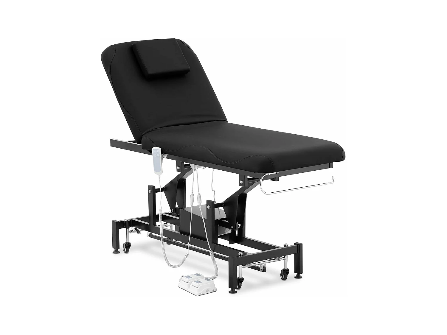 Table de massage professionnelle noire 186 x 71.5 x 145 cm 14_0007752