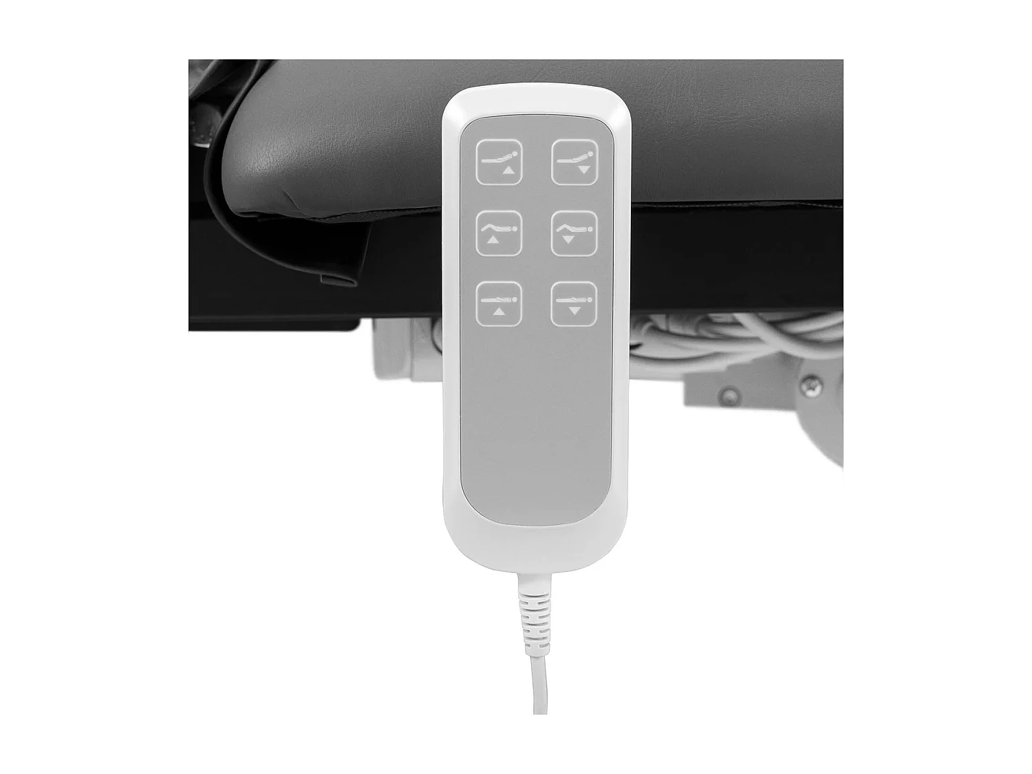 Lettino da massaggio elettrico portata max 150 kg nero grigio 14_0007761