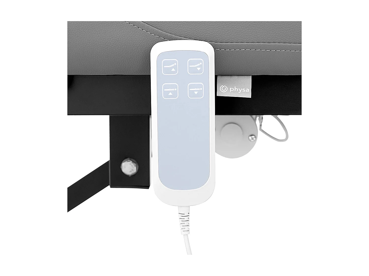 Lettino da massaggio - 2 motori - 200 kg - nero, grigio 14_0007757