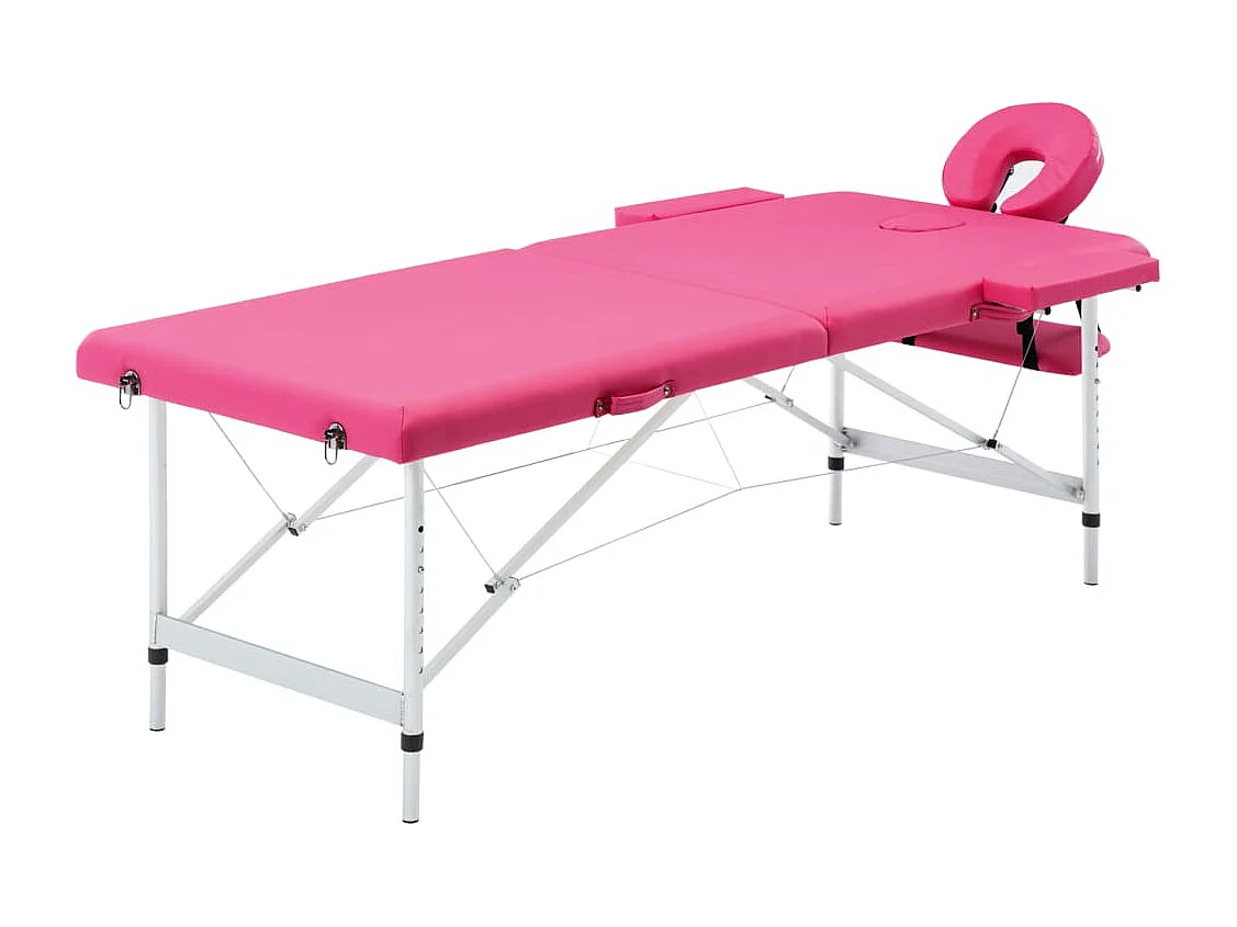 Table de massage pliable argenté 191 x 70 x 59 cm 02_0001809