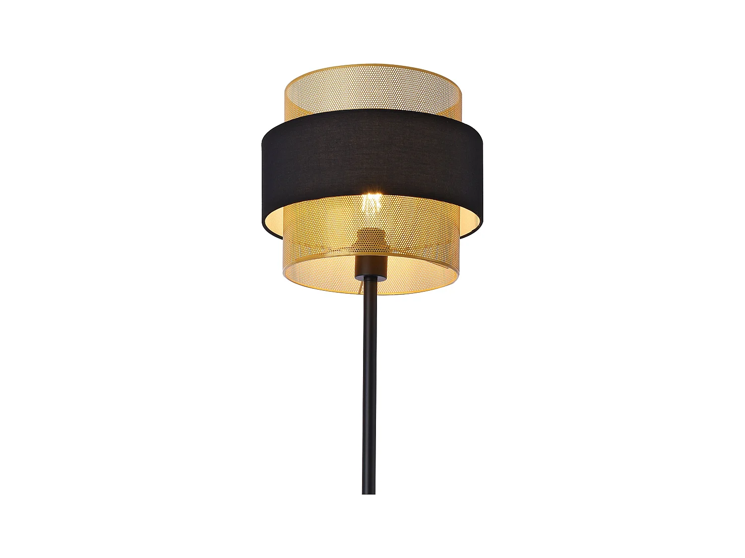 Lámpara de pie lámpara luminaria 160 x 30 cm negro dorado lux.pro 03_0007253