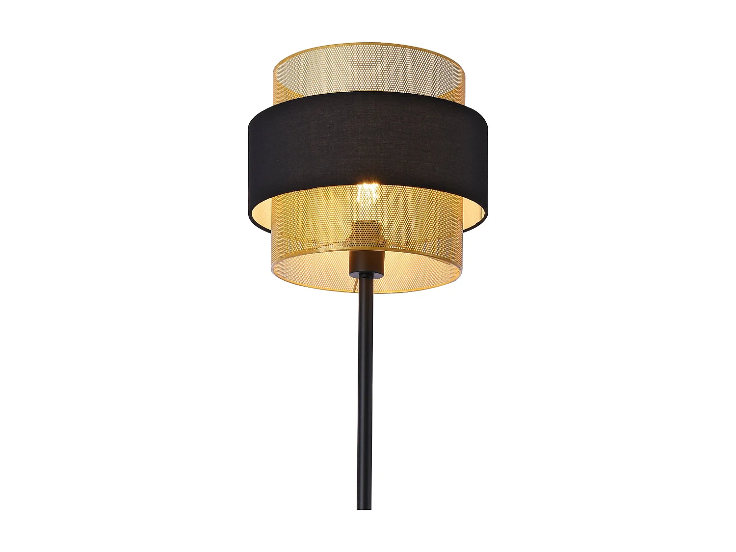 Lámpara de pie lámpara luminaria 160 x 30 cm negro dorado lux.pro 03_0007253