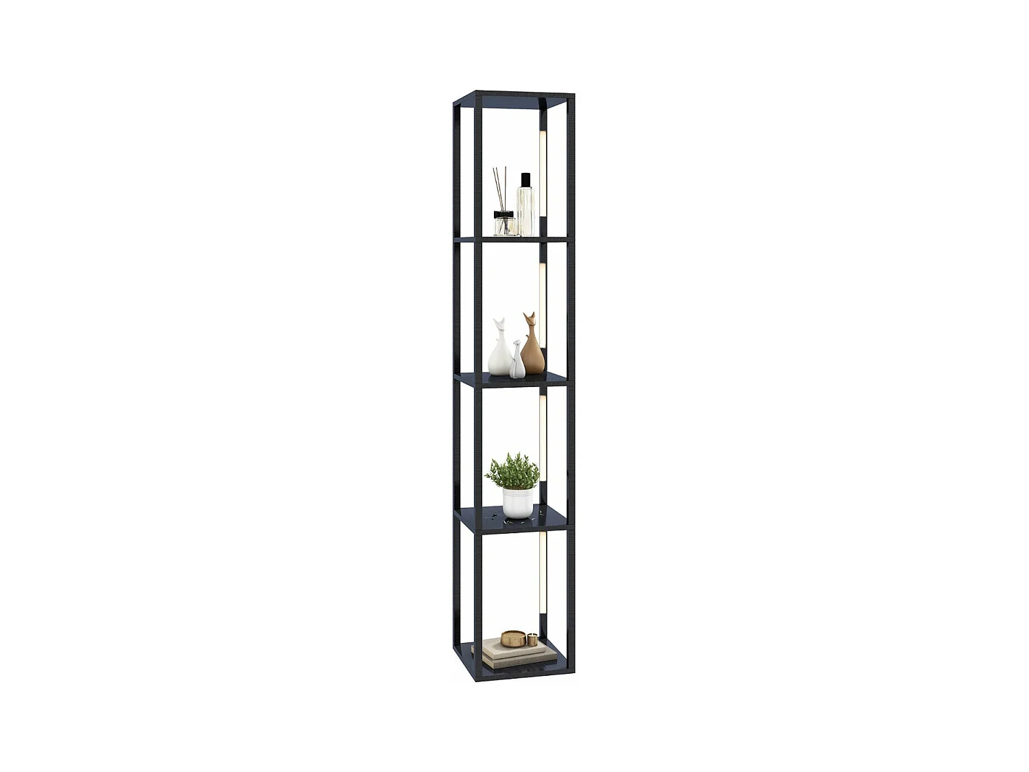 Lampadaire salon 163 cm noire 29 x 29 x 163 cm 20_0008678