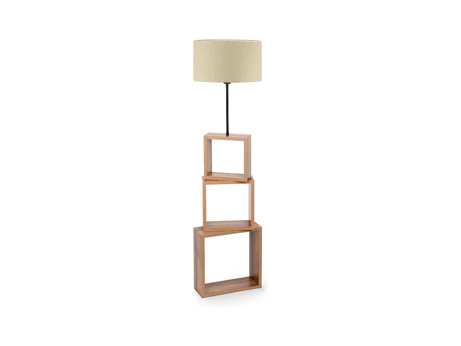 Lampadaire lampe lumière luminaire bois marron 37 x 14 x 91.5 cm 03_0007283