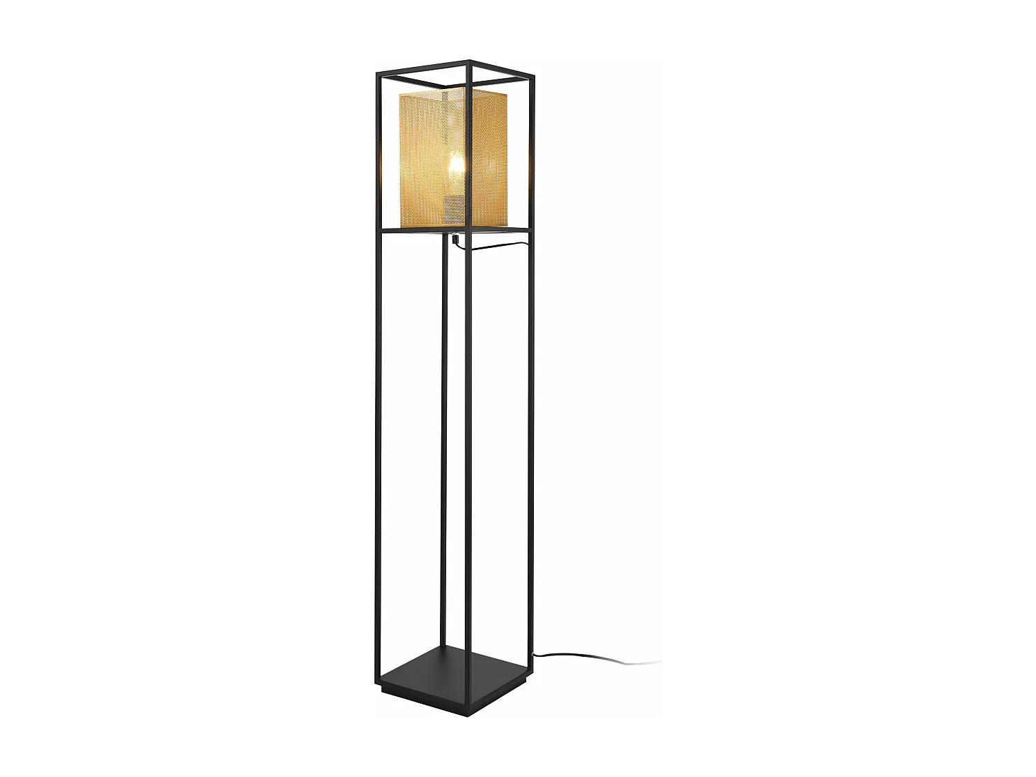 Lampadaire lampe lumière luminaire noire 22 x 22 x 123 cm 03_0007317