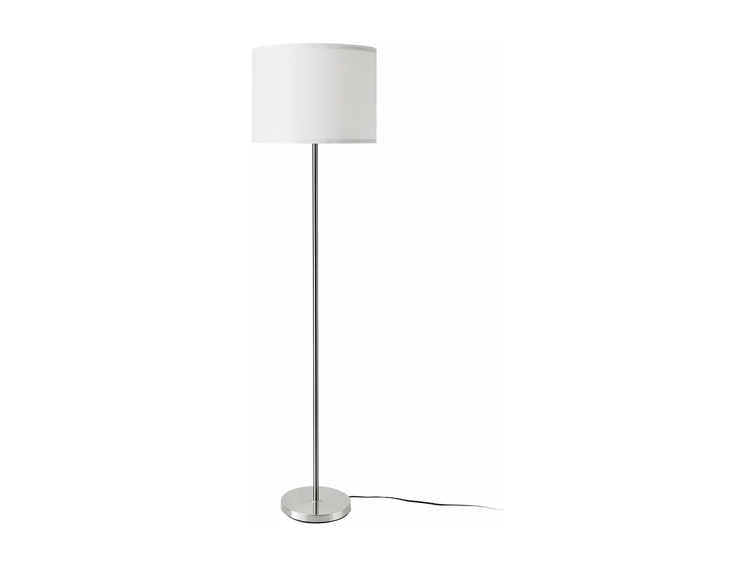 Candeeiro de pé luminária tamworth E27 altura 161 cm branco prateado 03_0007323