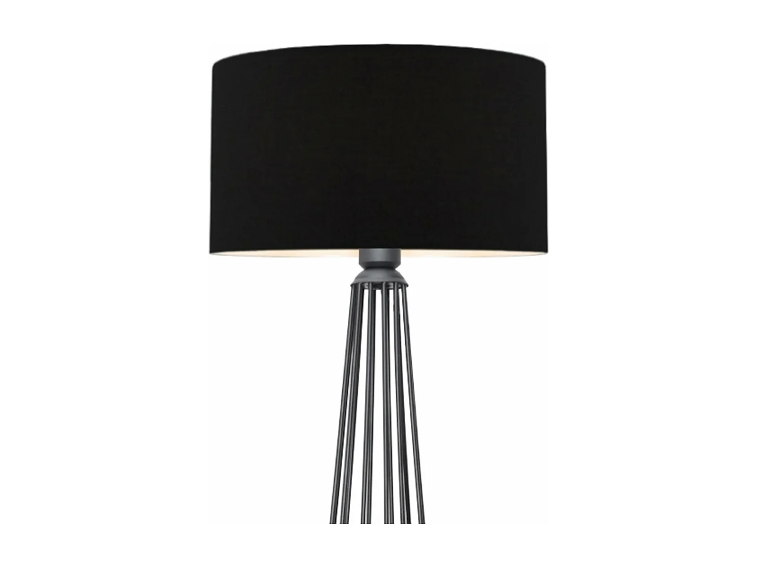 Lámpara de pie lámpara altura 155 cm E27 antracita / negro 03_0007288