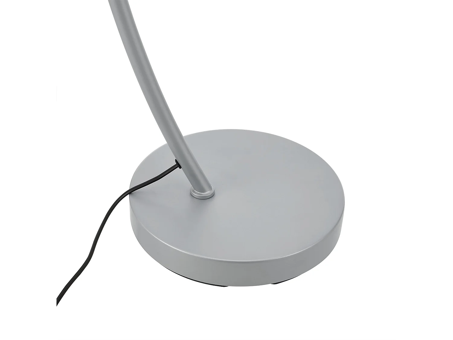 Candeeiro de pé luminária de metal leve 159 x 75 x 35 cm cinza 03_0007318