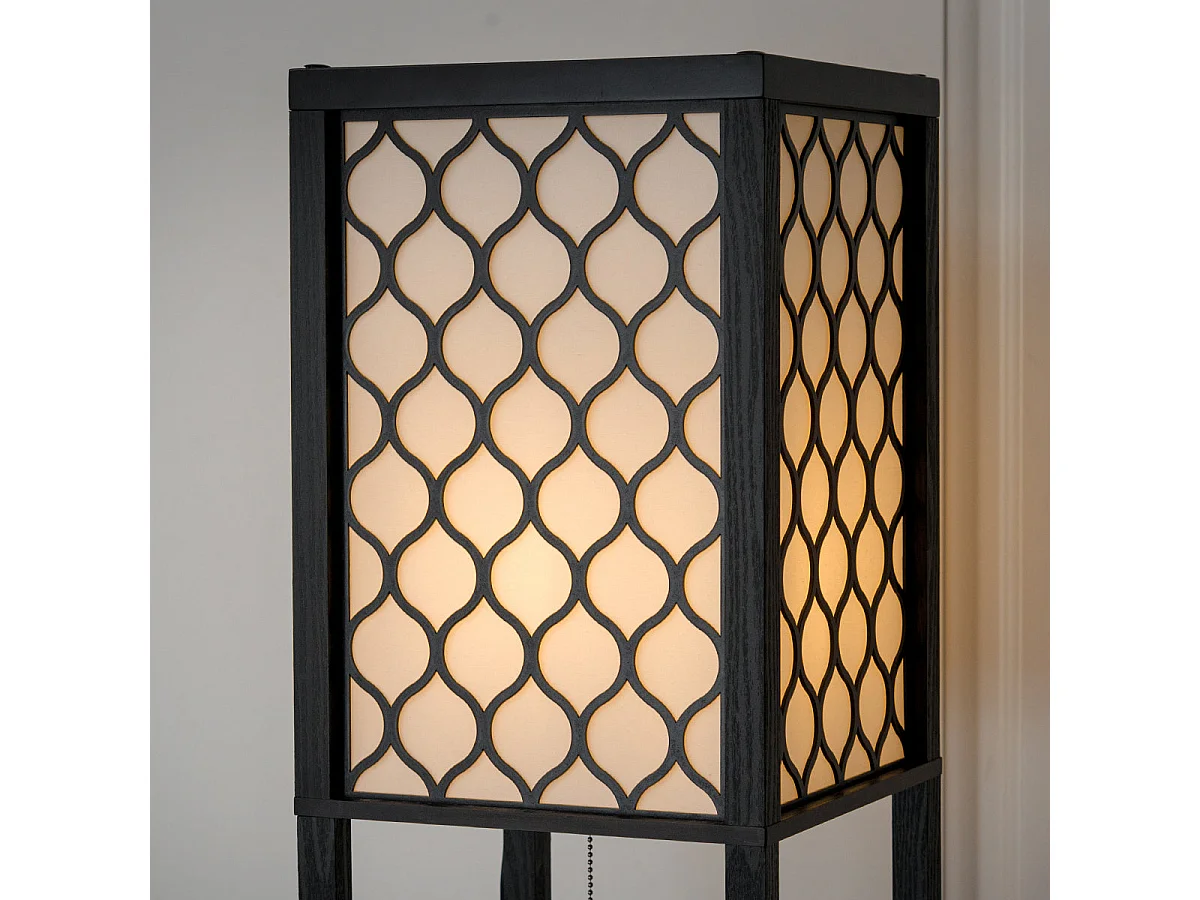 Lampadaire en bois 1,6 bois marron 26 x 26 x 160 cm 20_0006269