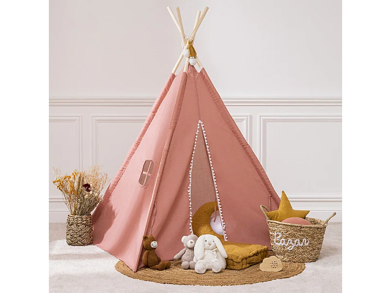 Tipi Déco Enfant "Wapi" 160cm Terracotta
