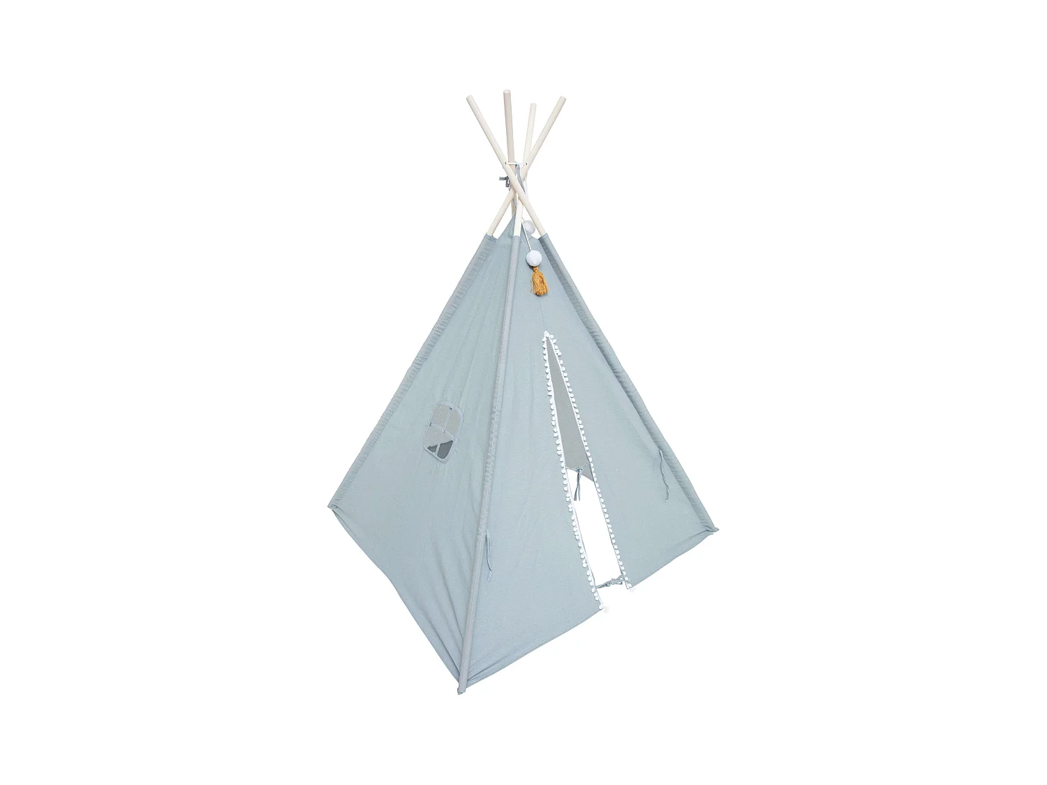 Tipi Infantil Wapi Azul 120 cm - Enrollable, portátil, Poliéster/Algodón