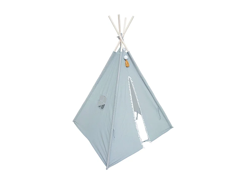 Tipi Déco Enfant "Wapi" 160cm Bleu