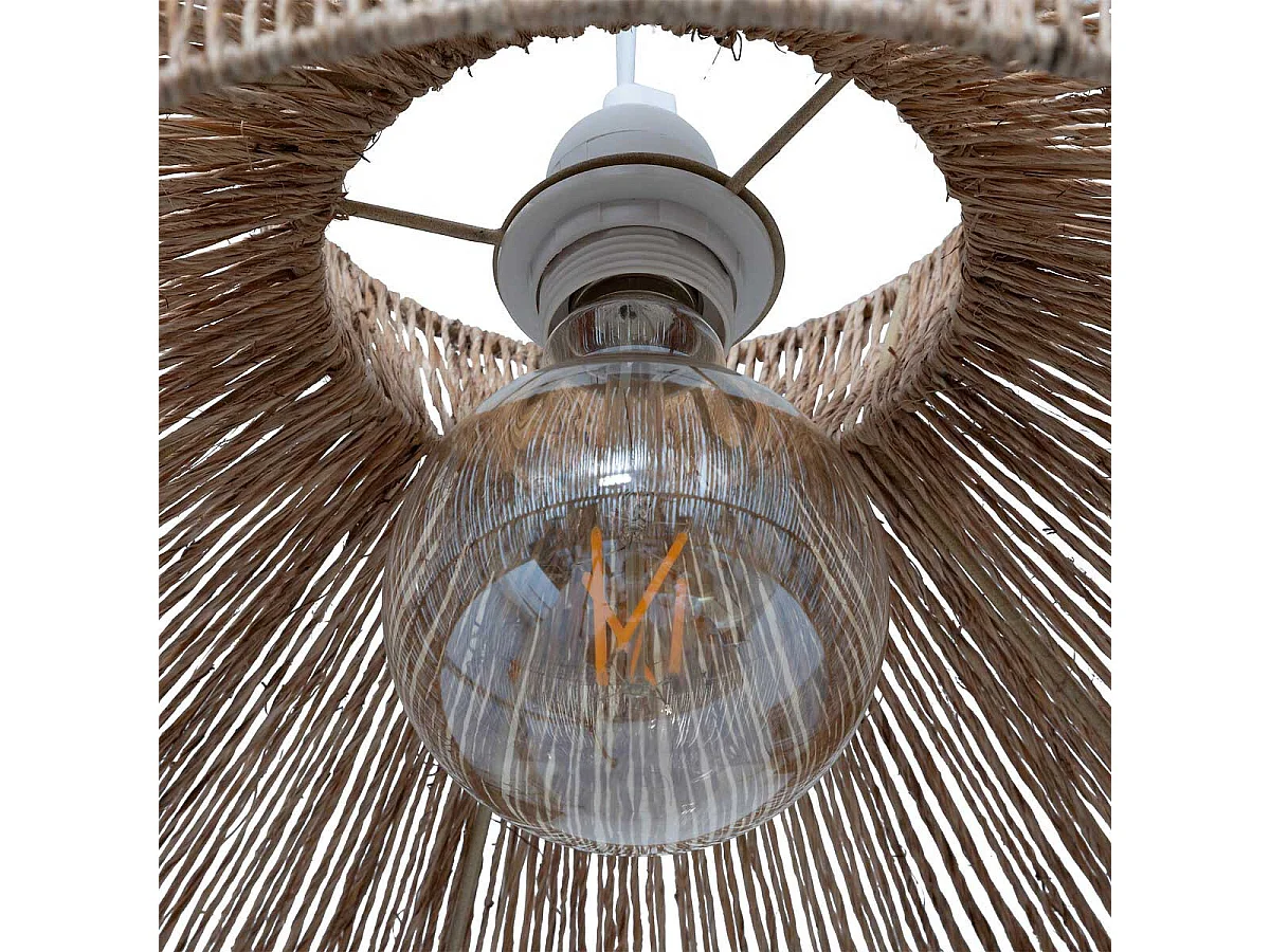 Lampe Suspension en Jute "Zelia" 38cm Naturel