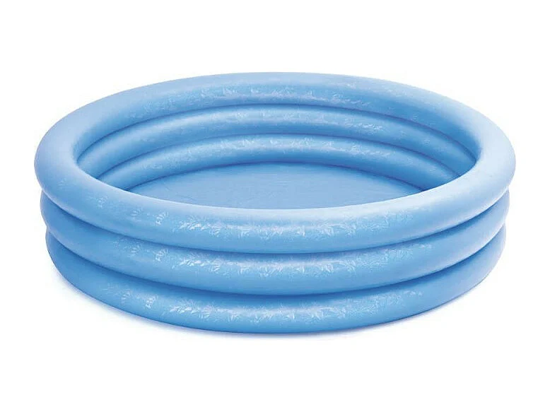 Piscine Gonflable Ronde "Cristal" 168cm Bleu