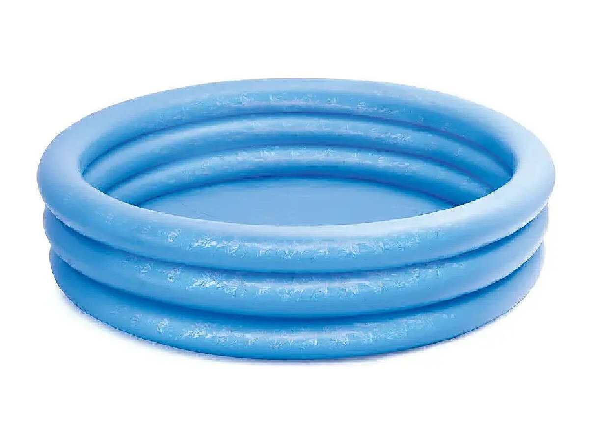 Piscine Gonflable Ronde "Cristal" 168cm Bleu