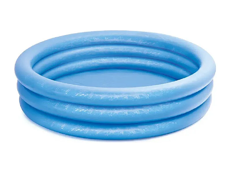 Piscine Gonflable Ronde "Cristal" 168cm Bleu