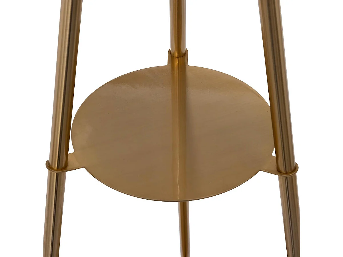 Lampadaire Trépied en Métal "Arthus" 163cm Doré
