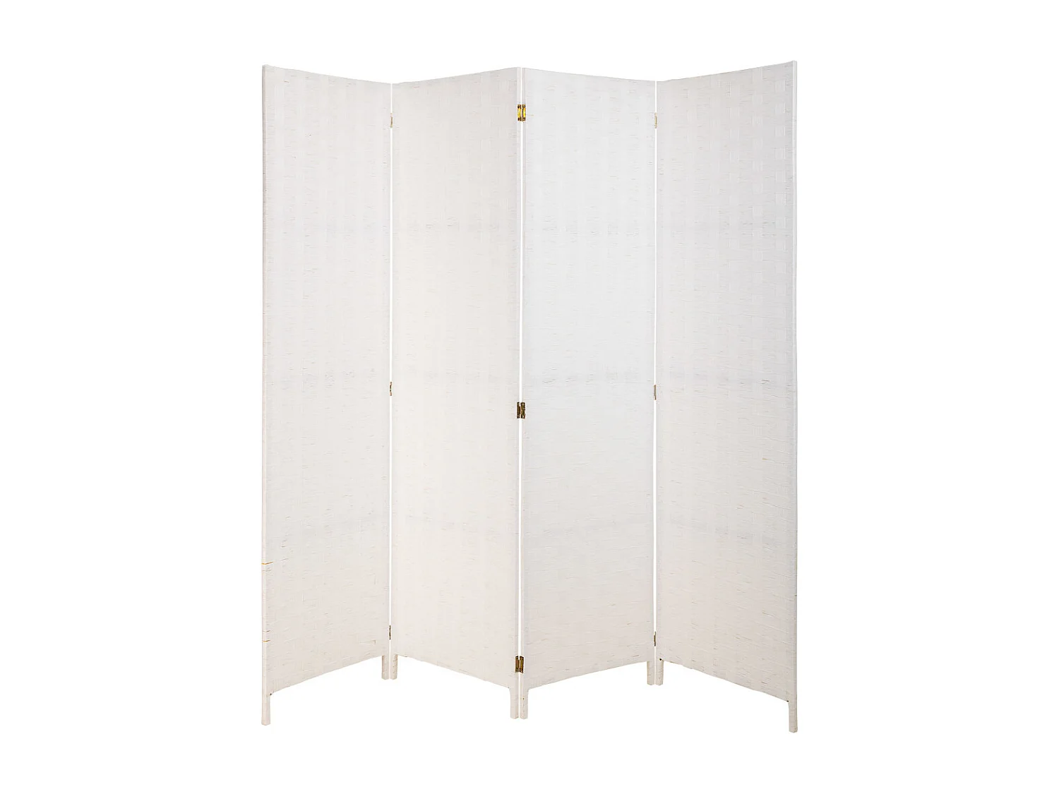 Paravent aus geflochtenem Papier mit 4 Paneelen, 50(x4)x3x180H cm