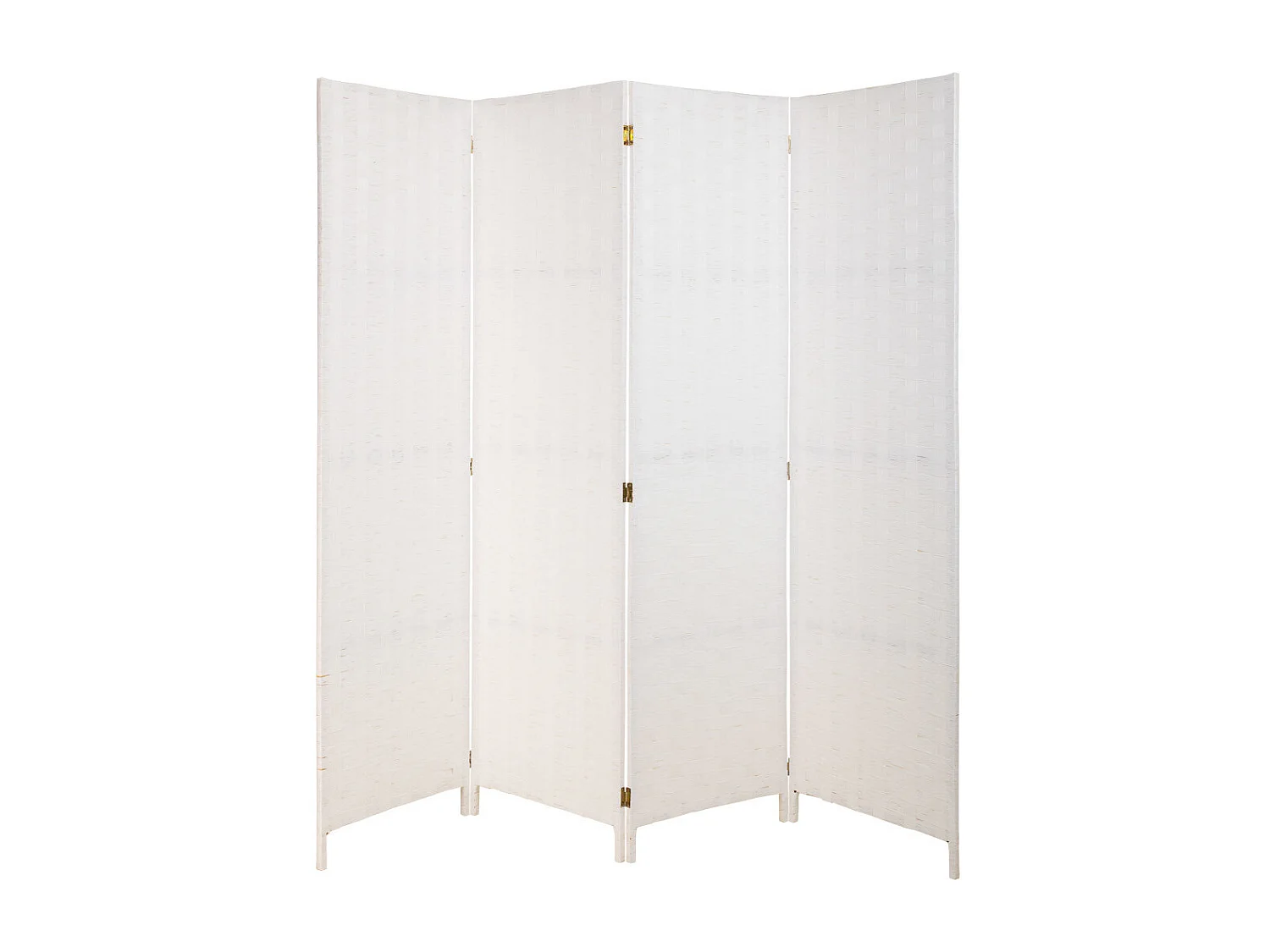 Paravent aus geflochtenem Papier mit 4 Paneelen, 50(x4)x3x180H cm