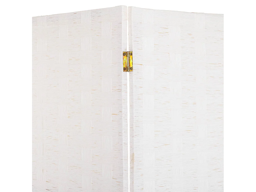 Paravent aus geflochtenem Papier mit 4 Paneelen, 50(x4)x3x180H cm