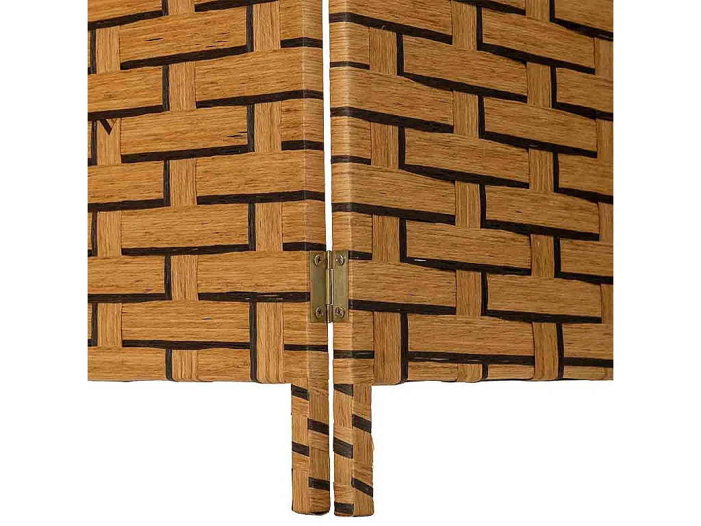 Biombo de papel trançado com 4 painéis 50(x4)x3x180h cm