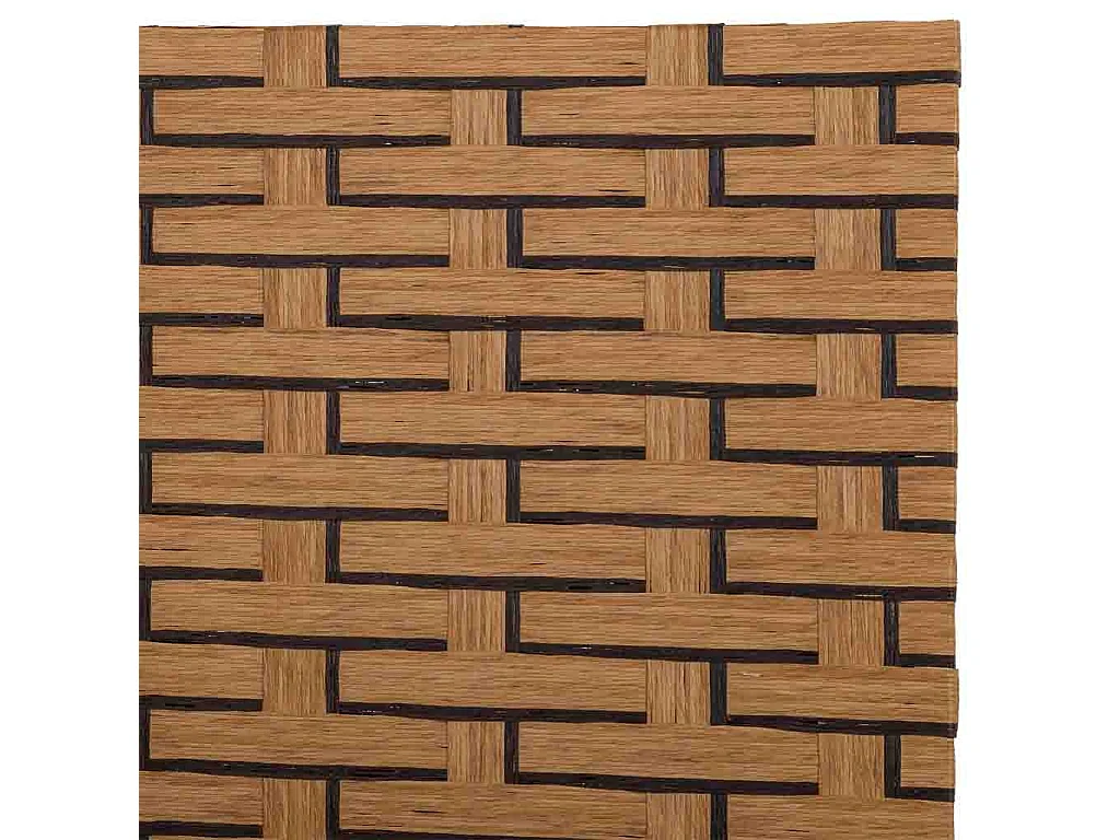 Biombo de papel trançado com 4 painéis 50(x4)x3x180h cm