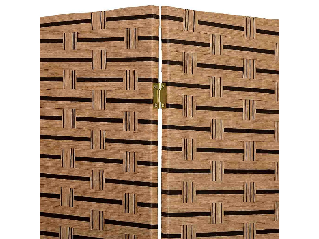 Biombo de papel trançado com 4 painéis 50(x4)x3x180h cm