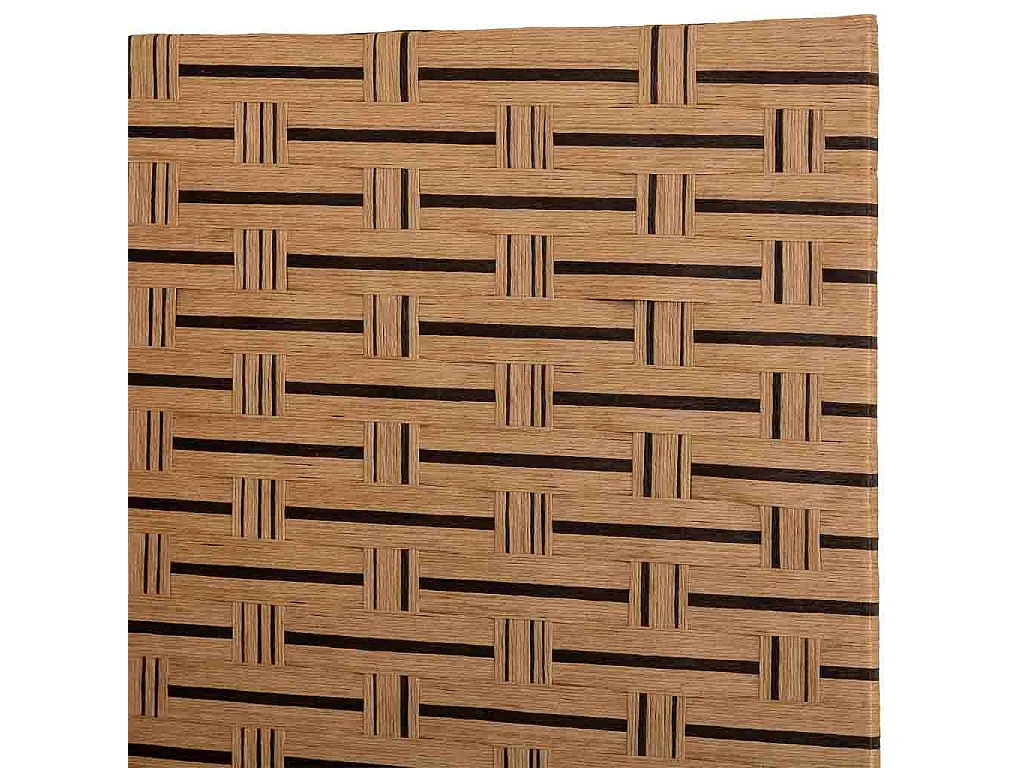 Biombo de papel trançado com 4 painéis 50(x4)x3x180h cm